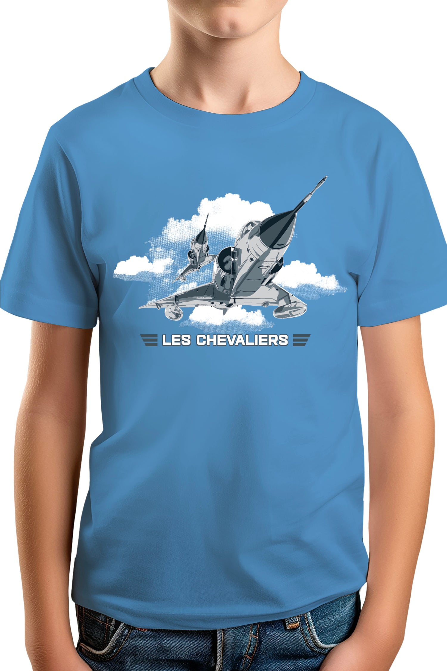 T-Shirt Garçon Avion de chasse les chevaliers du ciel