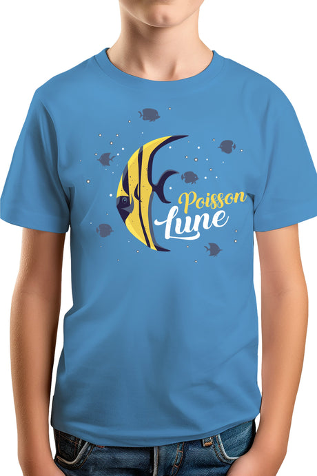 T-Shirt Garçon Poisson lune avec strass