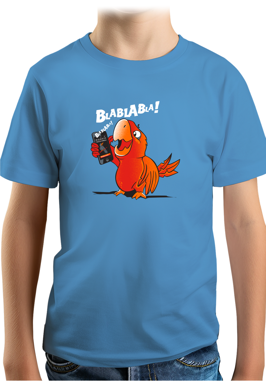 T-Shirt Garçon Blablabla dit coco le Perroquet