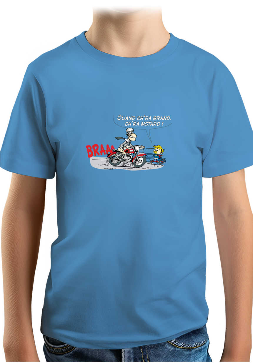 T-Shirt Garçon Motard et son fils