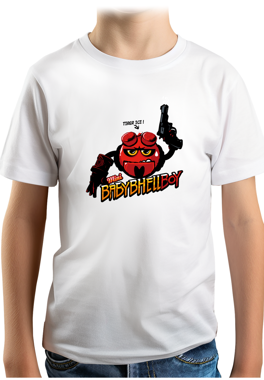 T-Shirt Garçon Baby Hell boy fromage à déguster