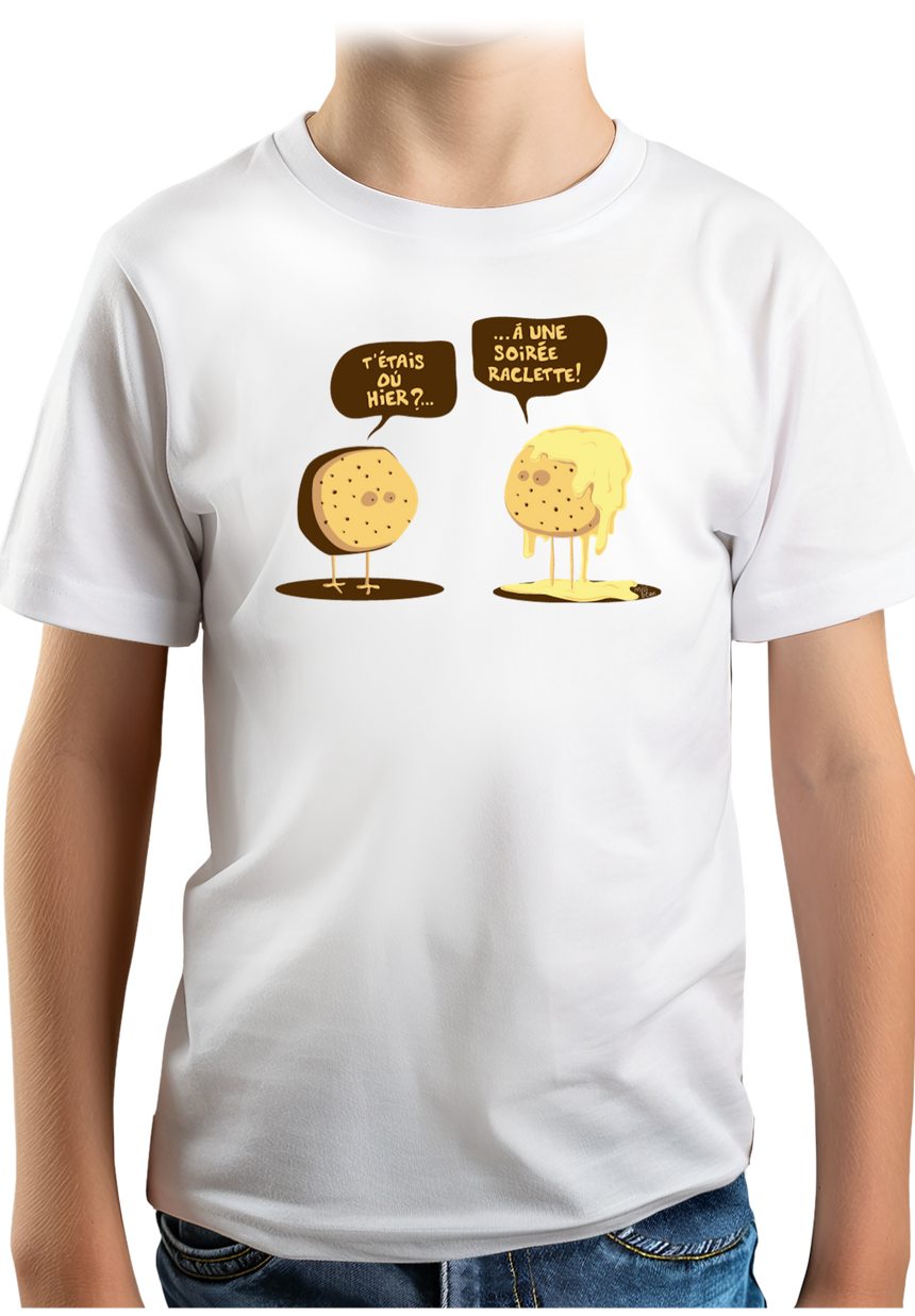 T-Shirt Garçon Raclette party