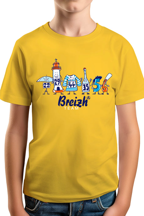 T-Shirt Garçon Breizh team département