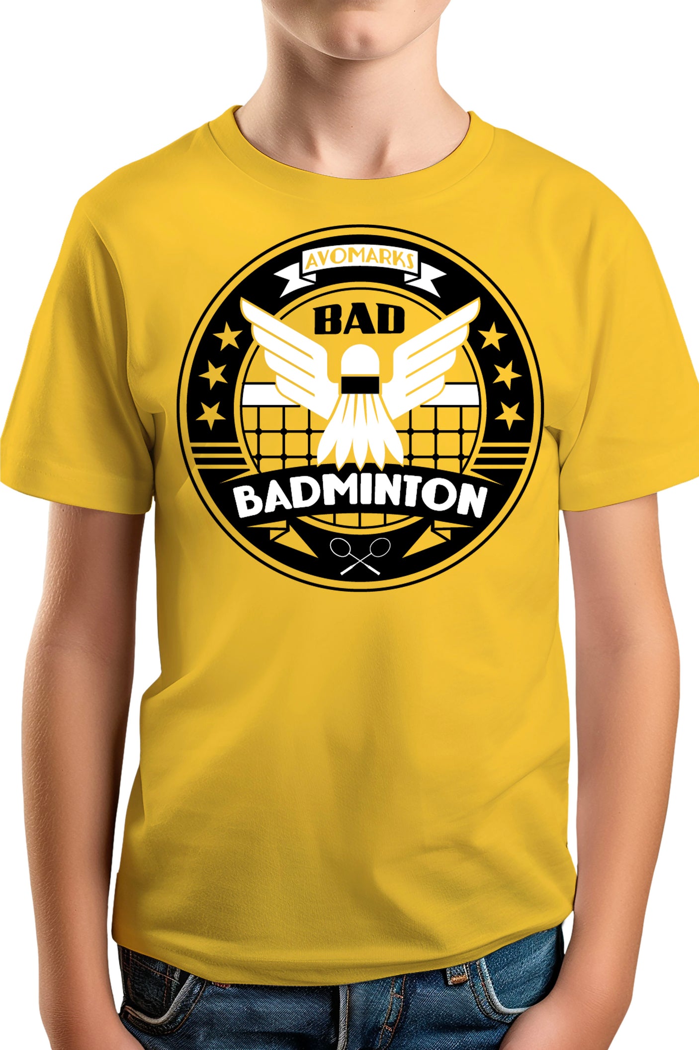 T-Shirt Garçon Bad badminton university