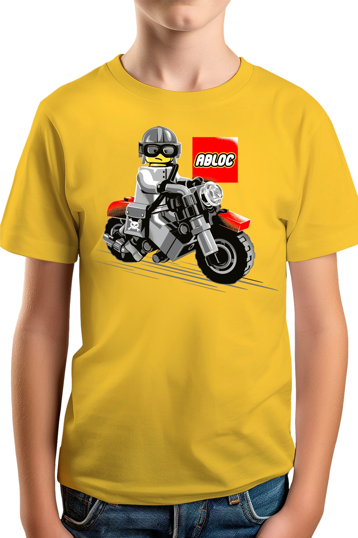 T-Shirt Garçon La moto de construction pour les enfants