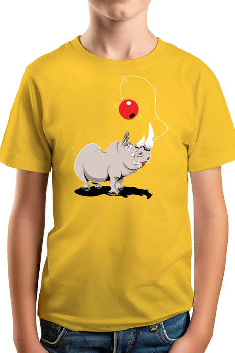 T-Shirt Garçon Rhino bilboquet boule rouge