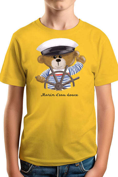 T-Shirt Garçon Ourson marin d'eau douce