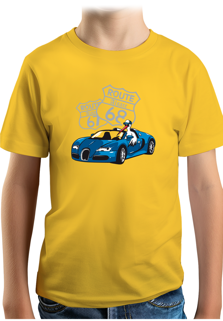 T-Shirt Garçon La Route de Molsheim en voiture