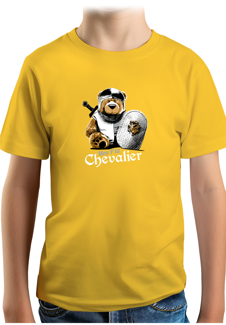T-Shirt Garçon Ours mon p'tit chevalier