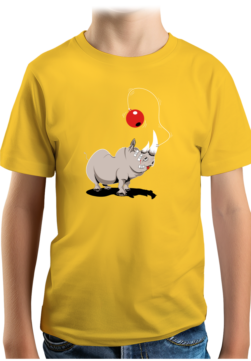 T-Shirt Garçon Rhino bilboquet boule rouge