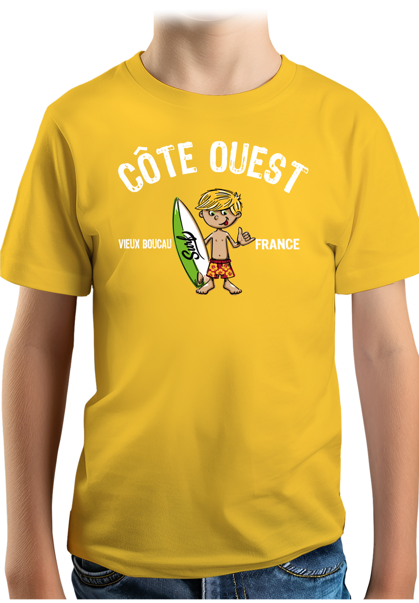 T-Shirt Garçon Petit surfeur personnalisé