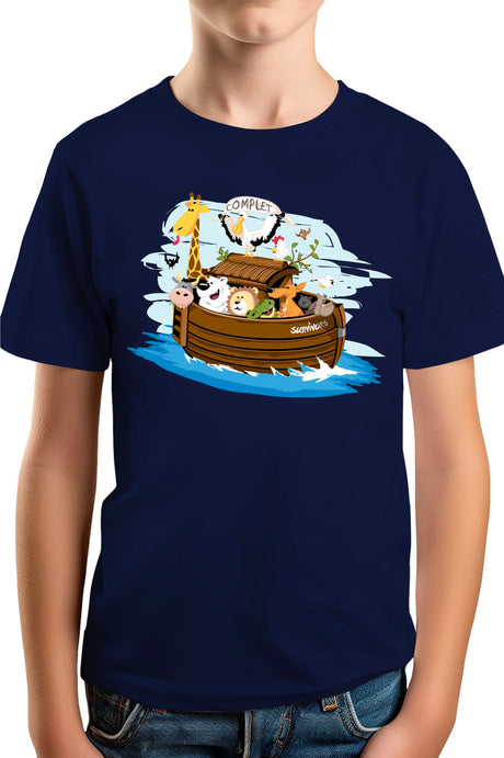 T-Shirt Garçon Arche de Noe Recto Verso
