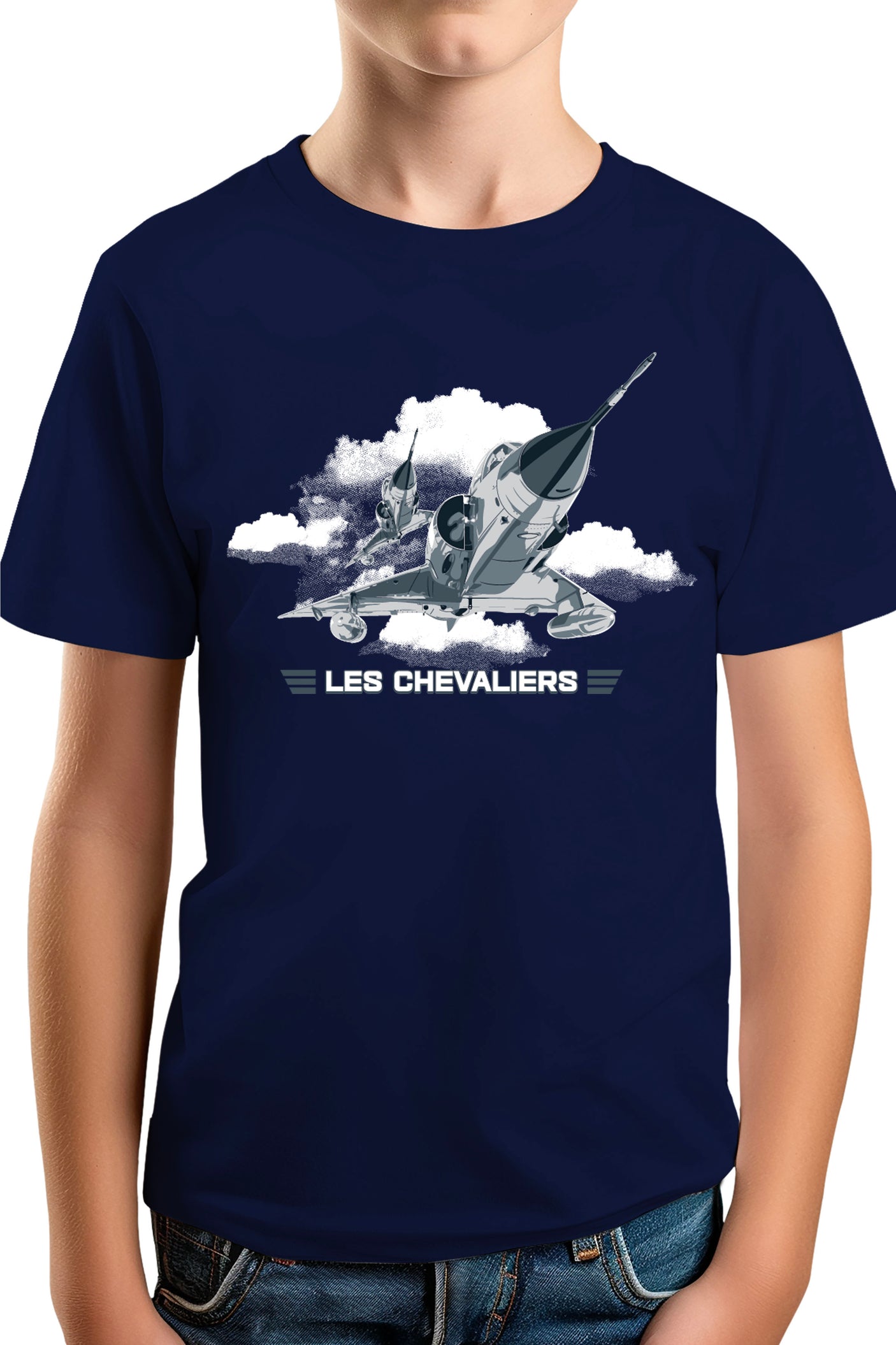 T-Shirt Garçon Avion de chasse les chevaliers du ciel