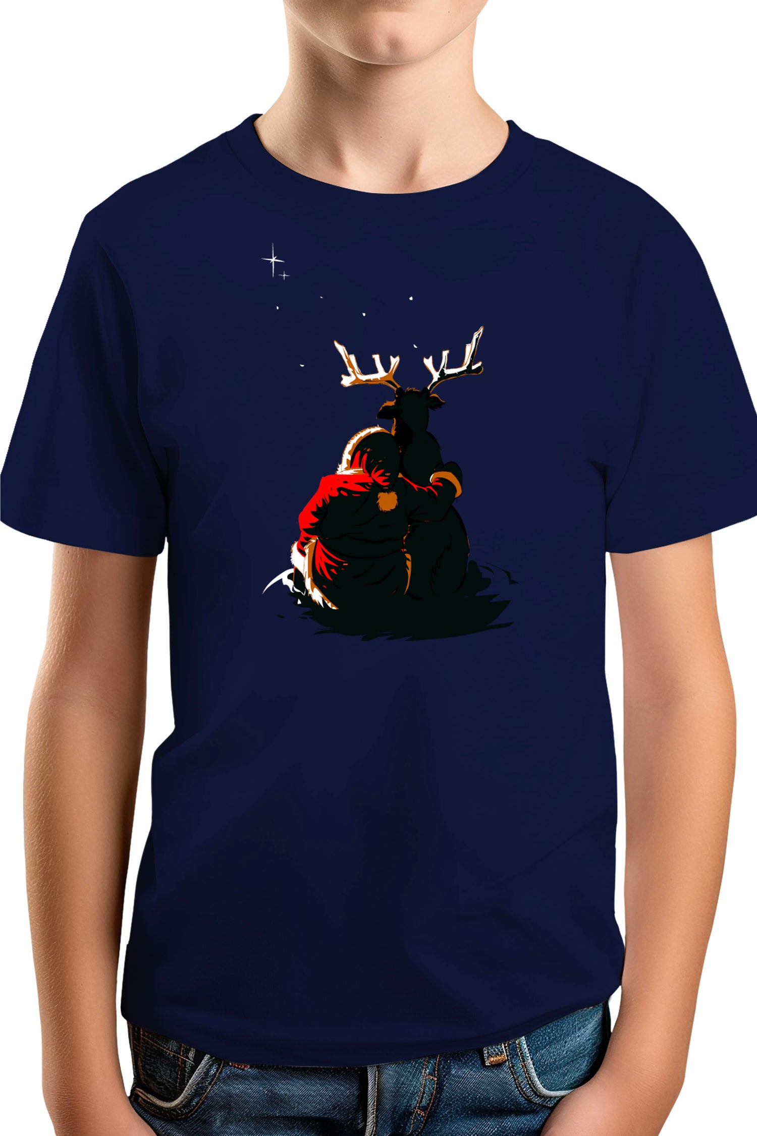 T-Shirt Garçon Renne de Noël