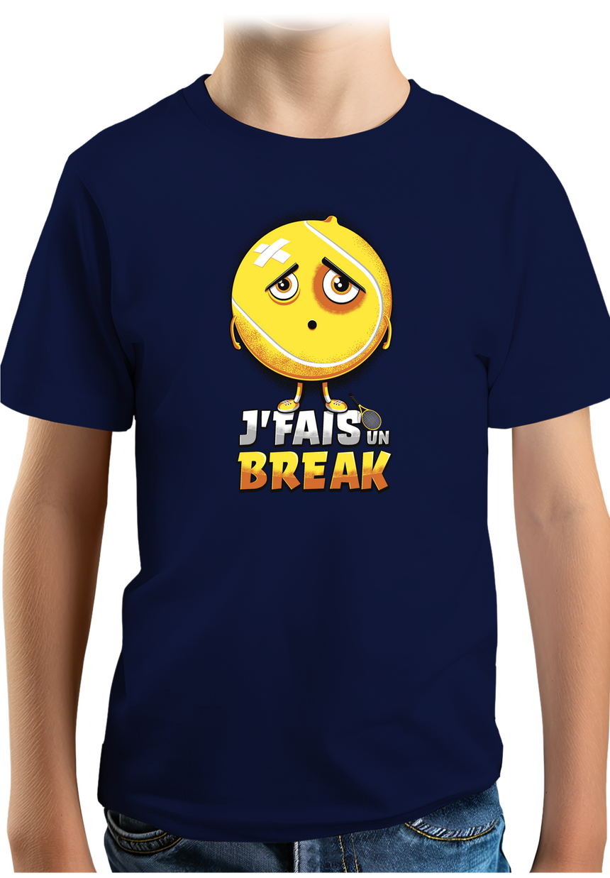 T-Shirt Garçon Balle je fais un break