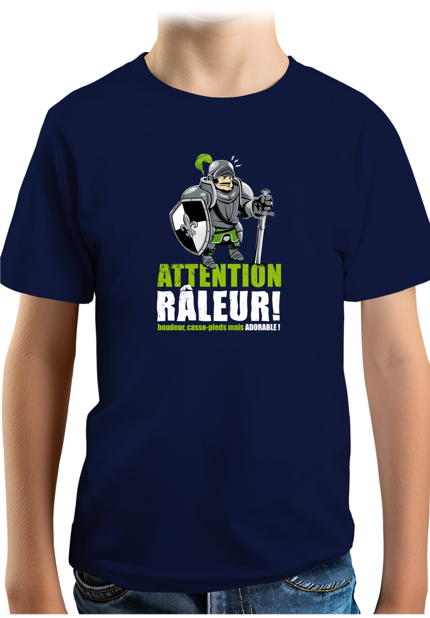 T-Shirt Garçon Râleur Chevalier gentil château