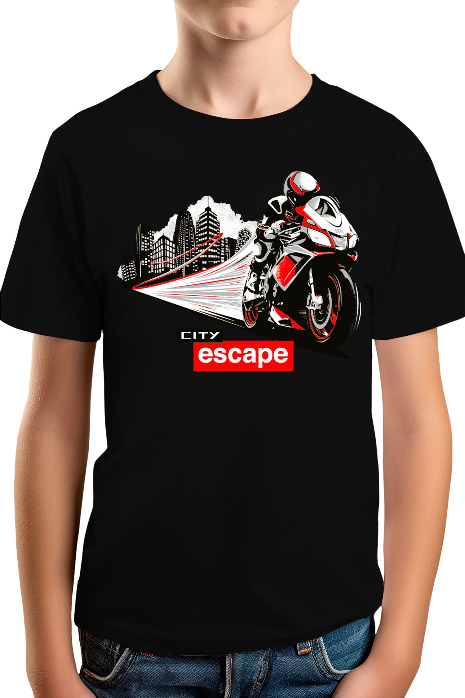 T-Shirt Garçon Milan city escape