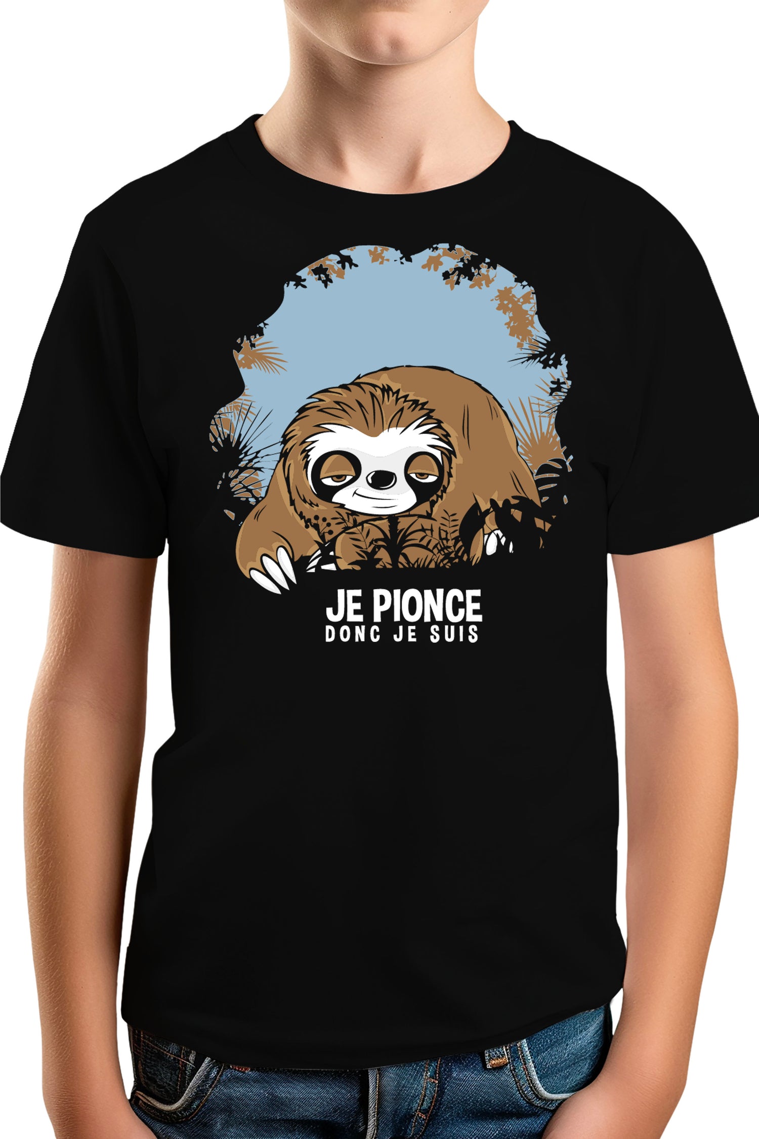 T-Shirt Garçon Je pionce donc je suis