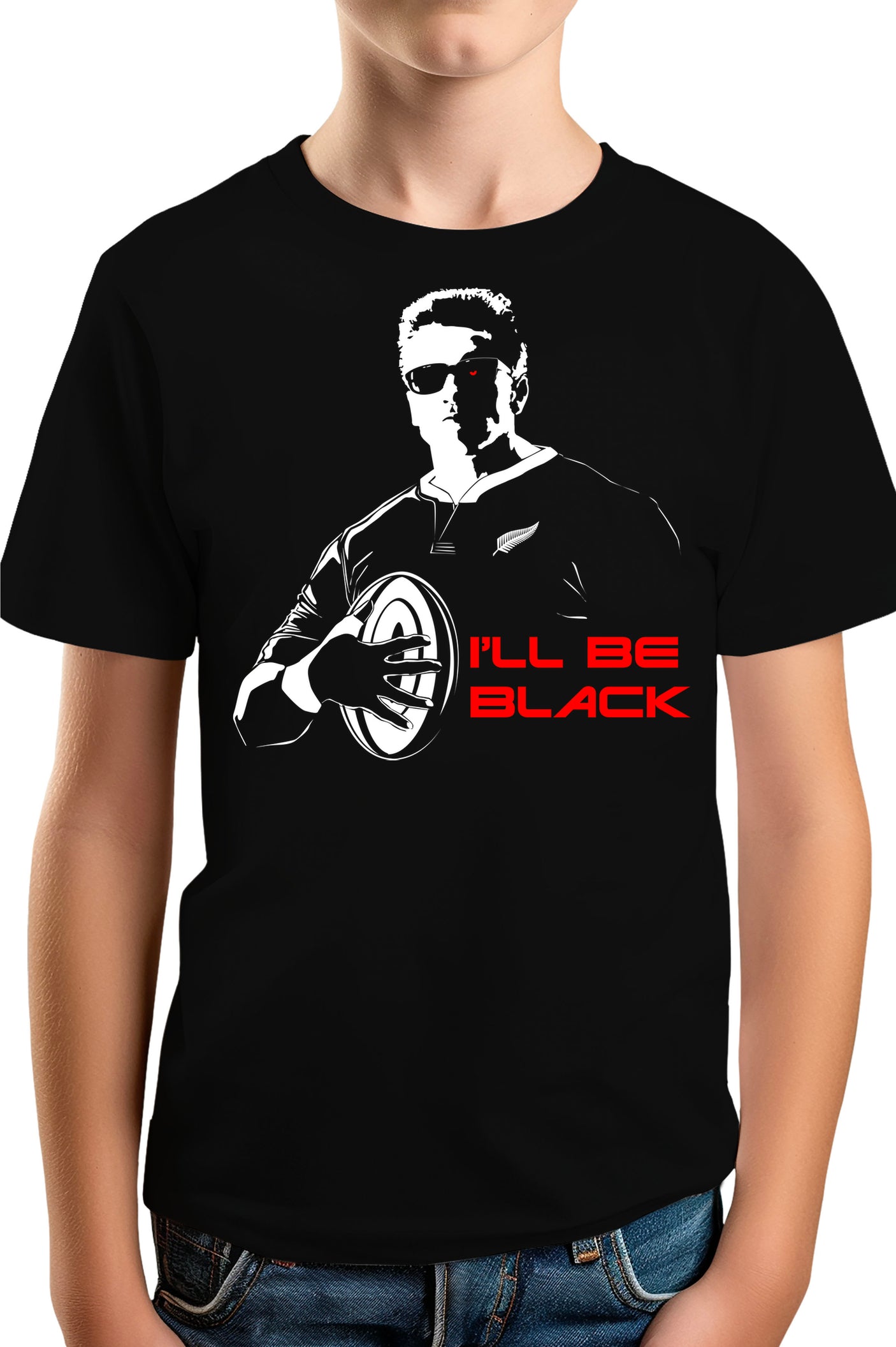 T-Shirt Garçon Rugby will be black