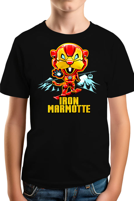 T-Shirt Garçon Iron Marmotte