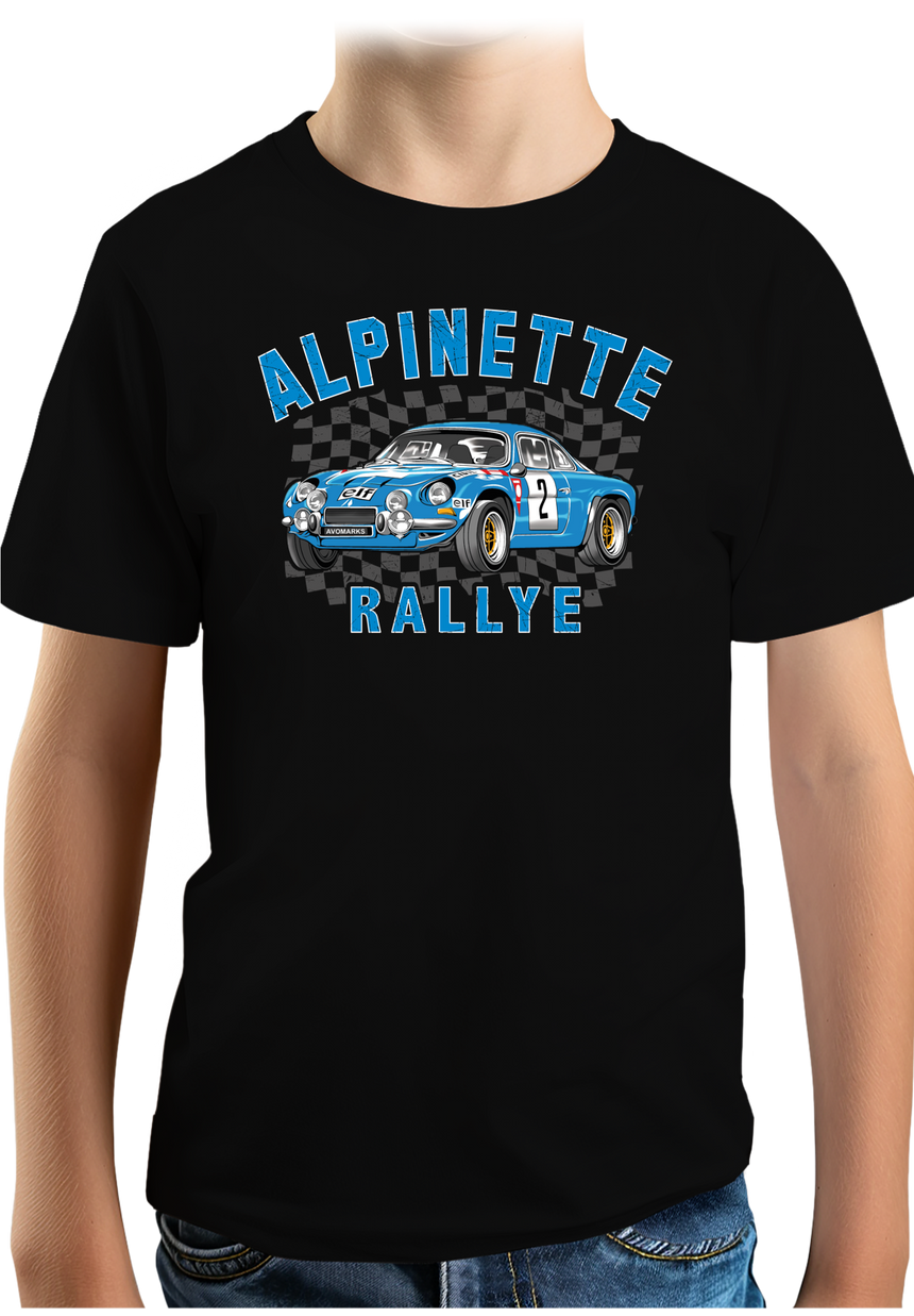 T-Shirt Garçon Voiture l'alpinette de rallye
