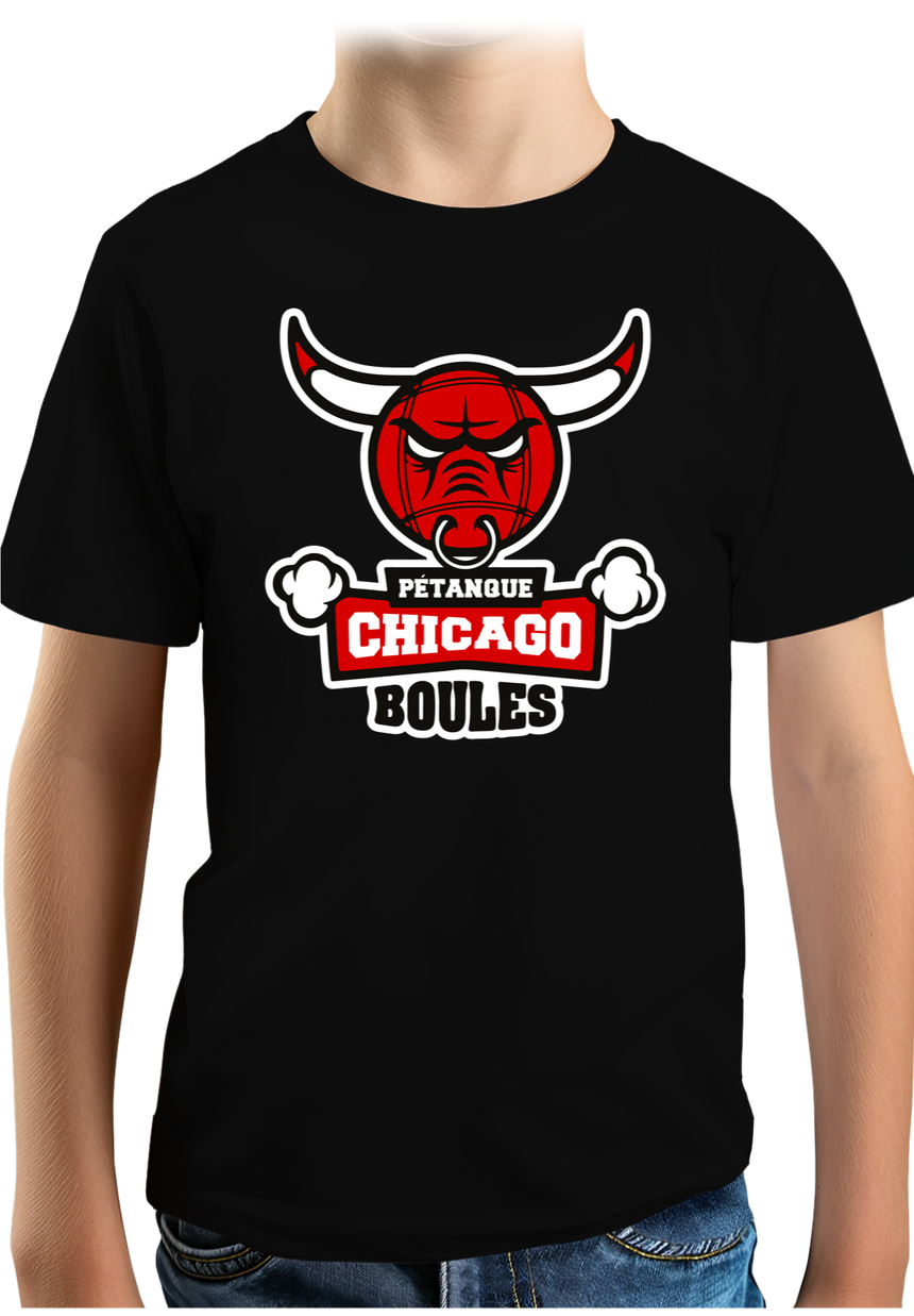 T-Shirt Garçon Pétanque Chicago Boules
