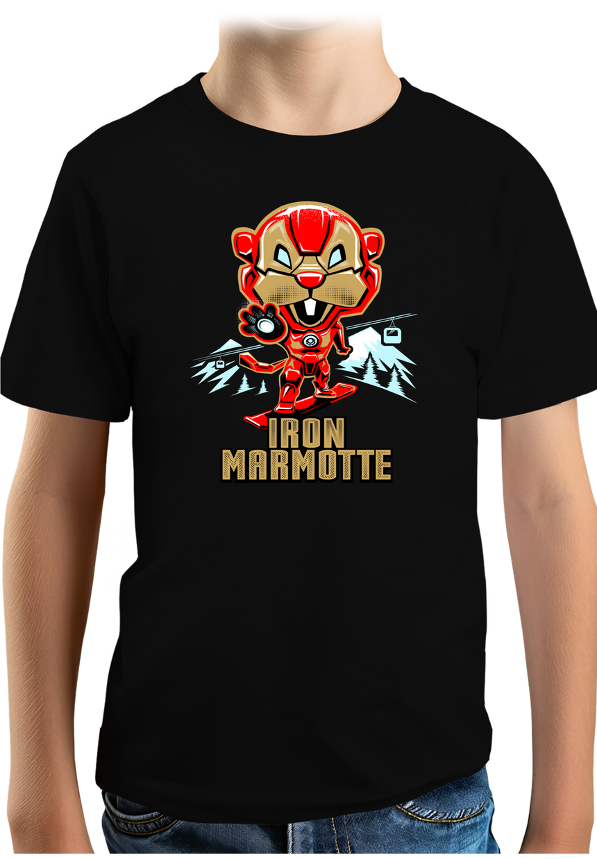 T-Shirt Garçon Iron Marmotte