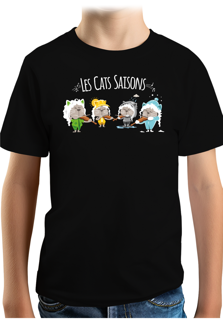 T-Shirt Garçon Les Cats Saisons