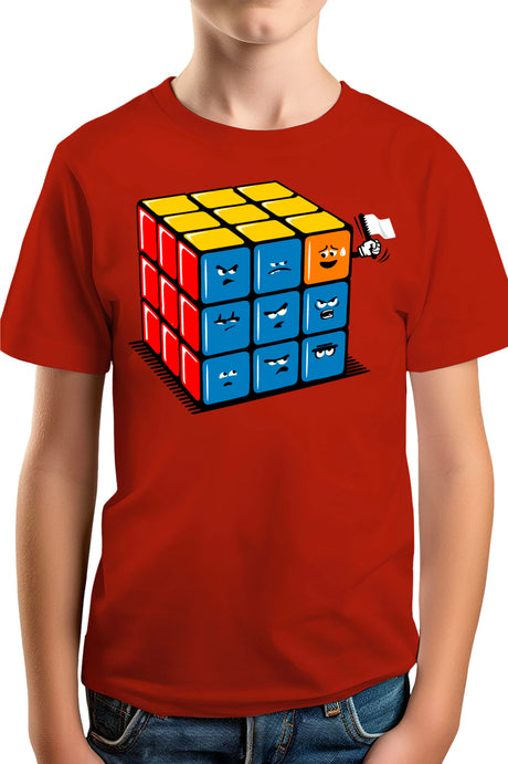 T-Shirt Garçon Ruby cube avec drapeau