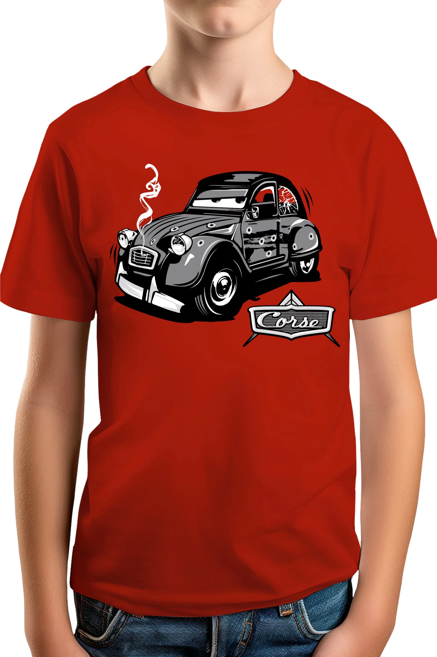 T-Shirt Garçon Deuch dessin animé made in Corse