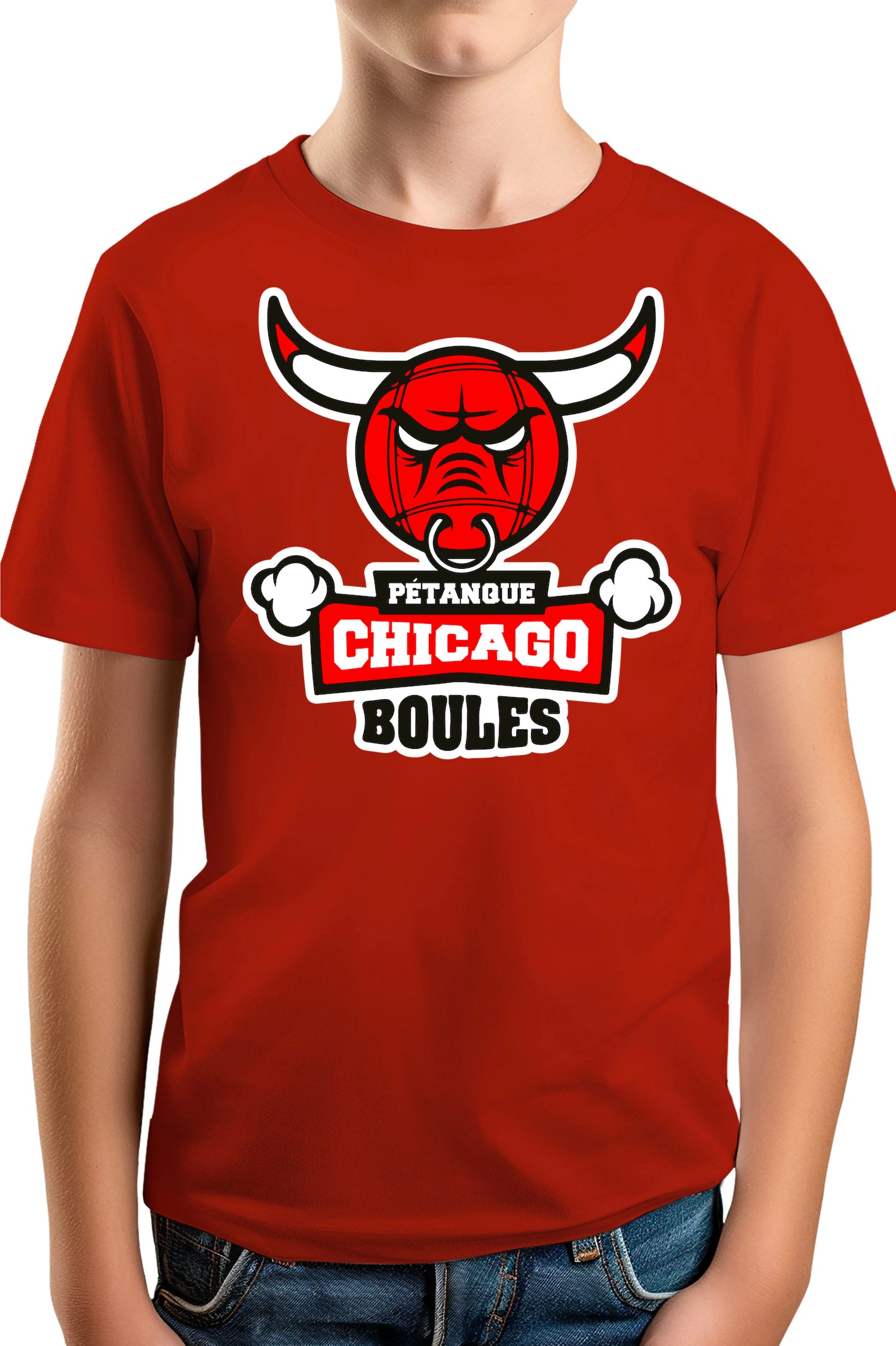 T-Shirt Garçon Pétanque de Chicago