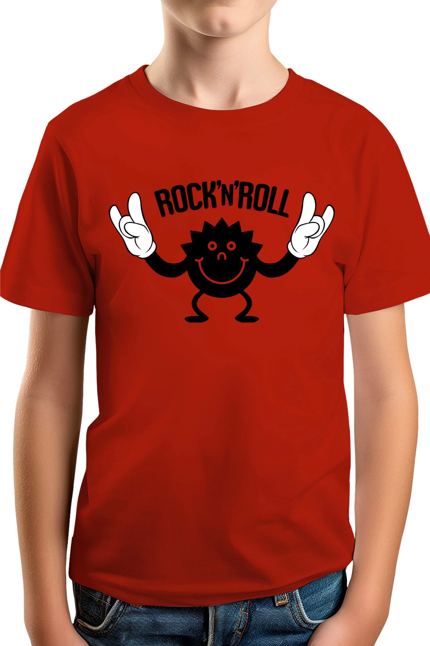 T-Shirt Garçon Smile Rock'N'Roll