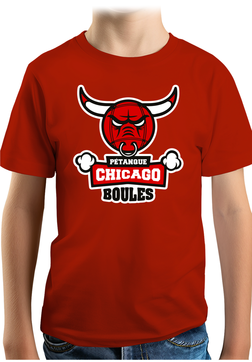 T-Shirt Garçon Pétanque Chicago Boules