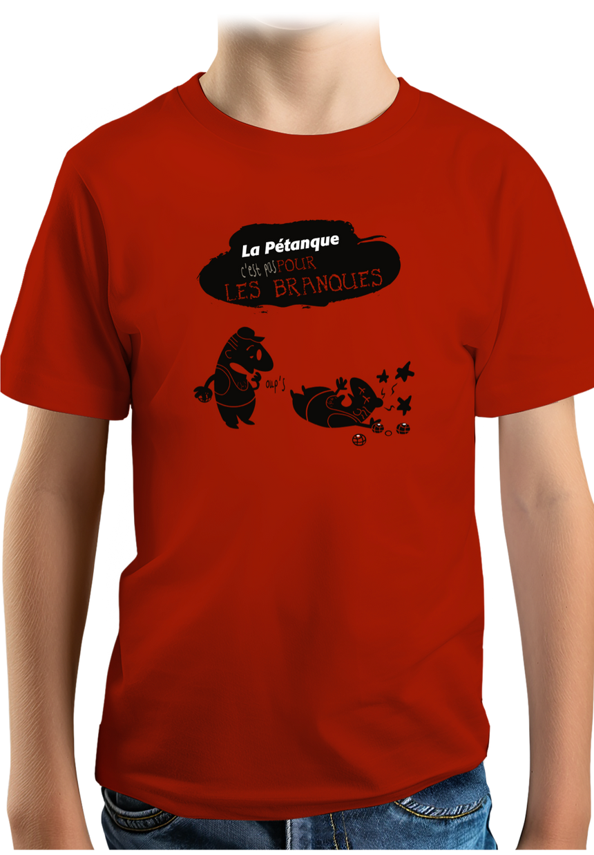 T-Shirt Garçon La pétanque pas pour les nuls