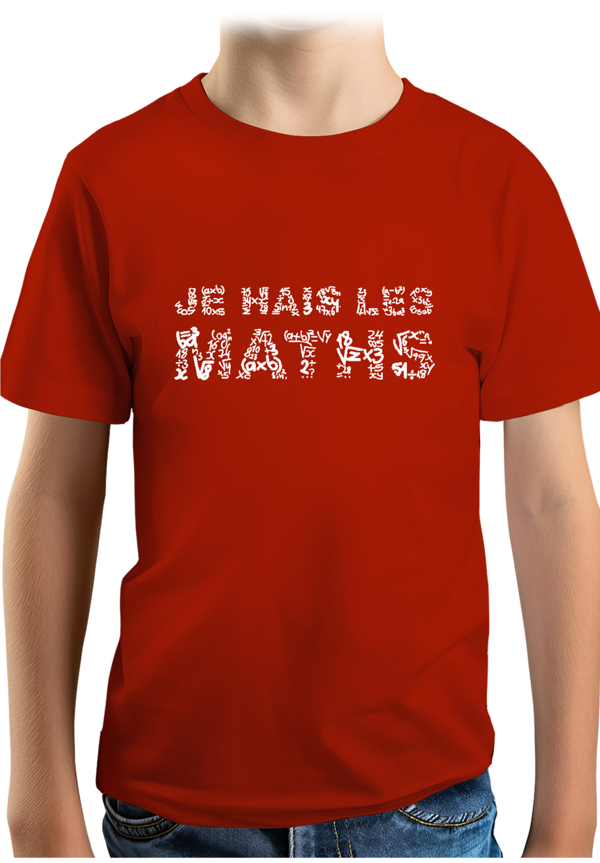 T-Shirt Garçon Je Hais Les Maths