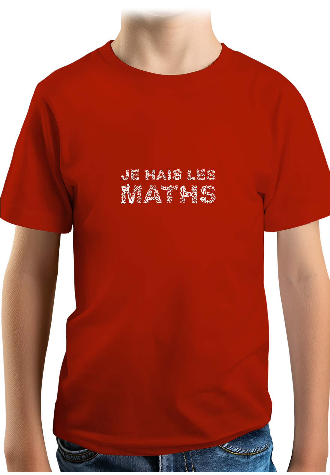 T-Shirt Garçon Je Hais Les Maths