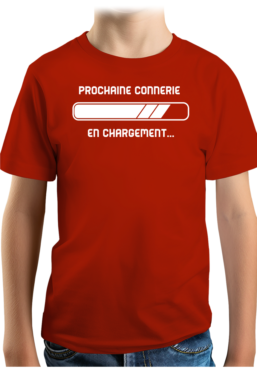 T-Shirt Garçon Prochaine connerie en chargement