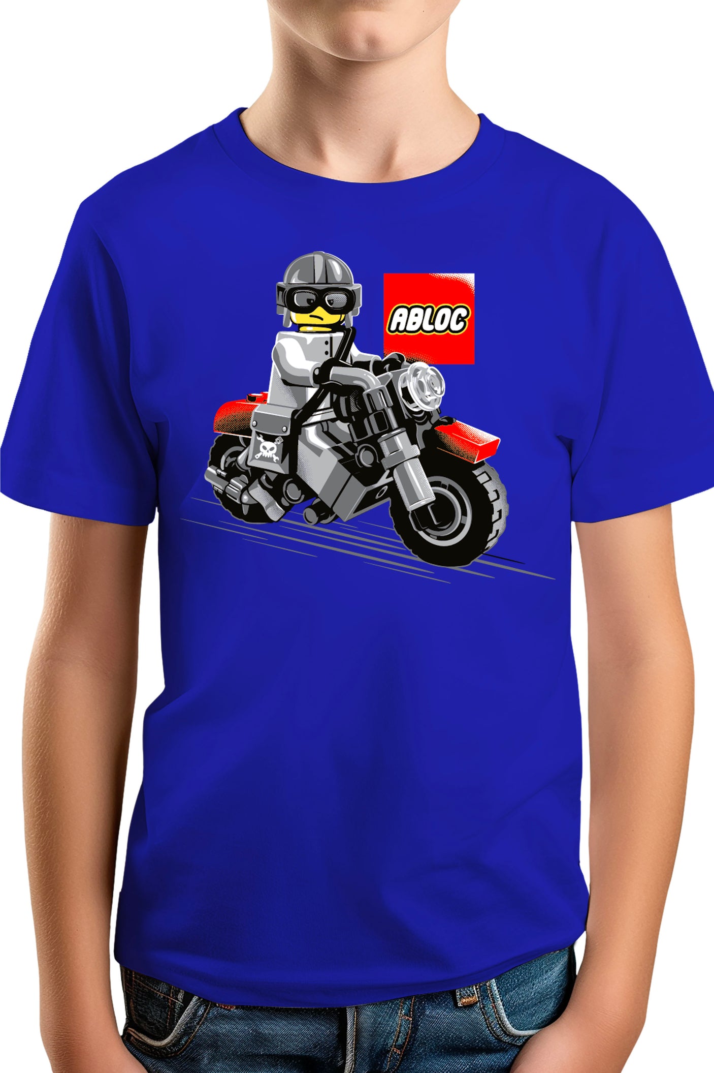 T-Shirt Garçon La moto de construction pour les enfants