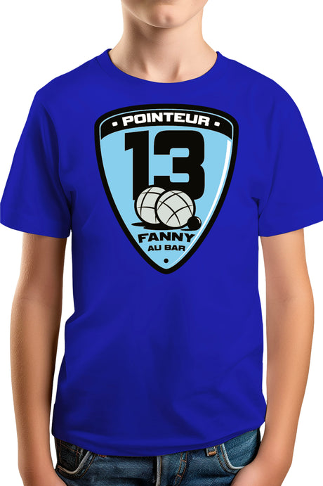 T-Shirt Garçon Fanny au bar, pointeur