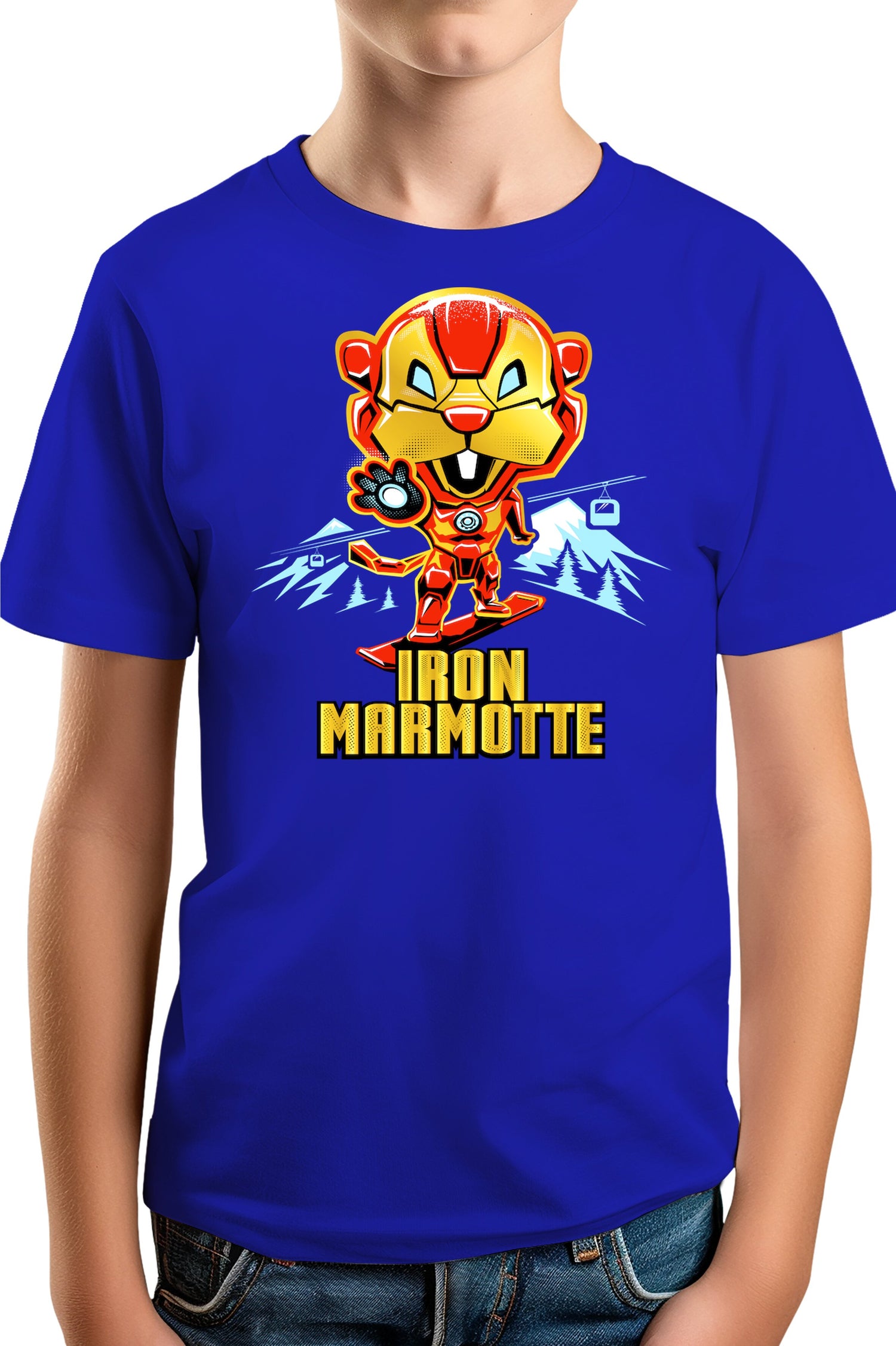 T-Shirt Garçon Iron Marmotte