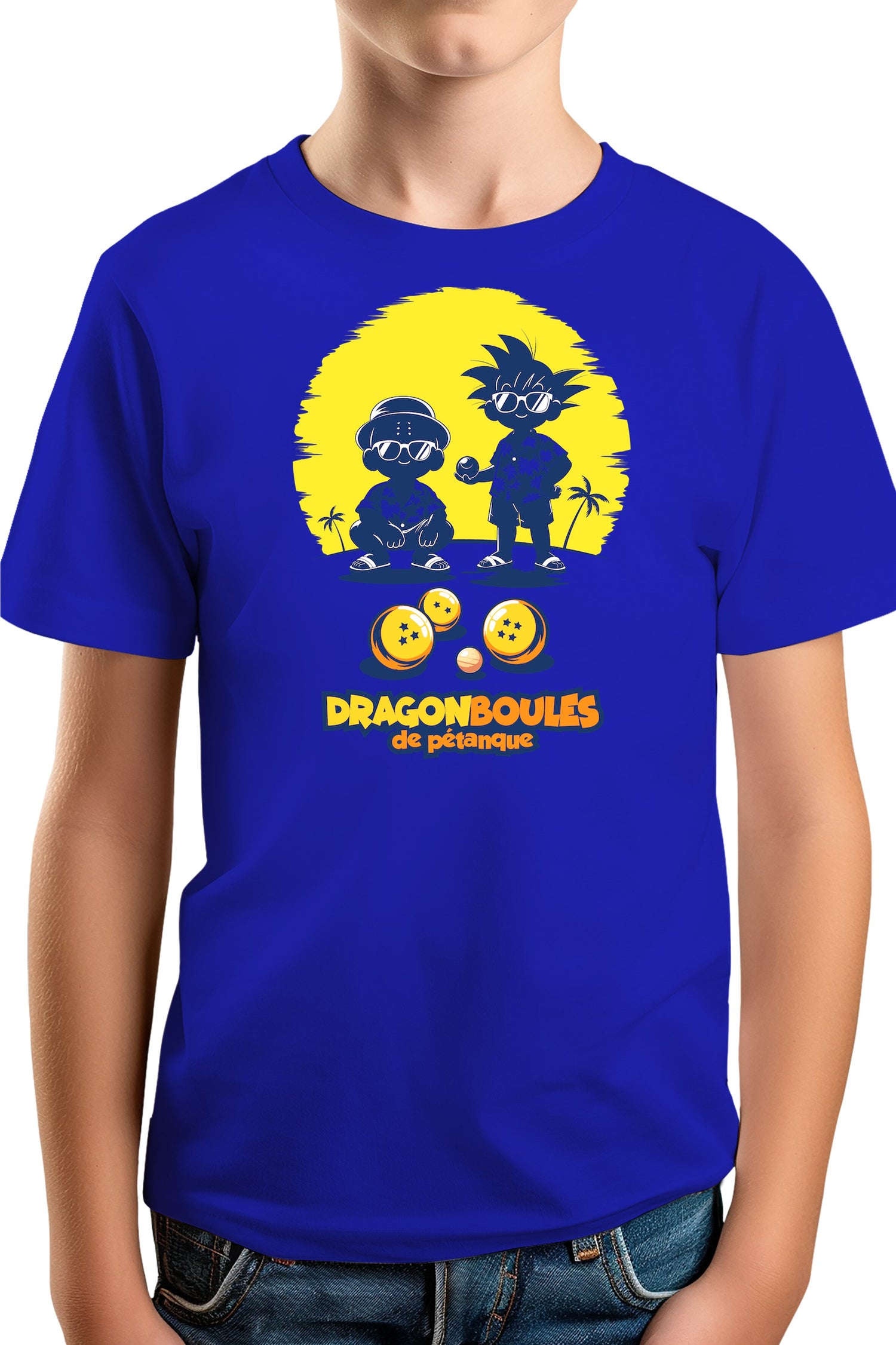 T-Shirt Garçon Joueurs de pétanque