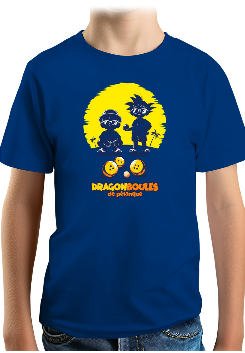 T-Shirt Garçon Dragon Boules de pétanque