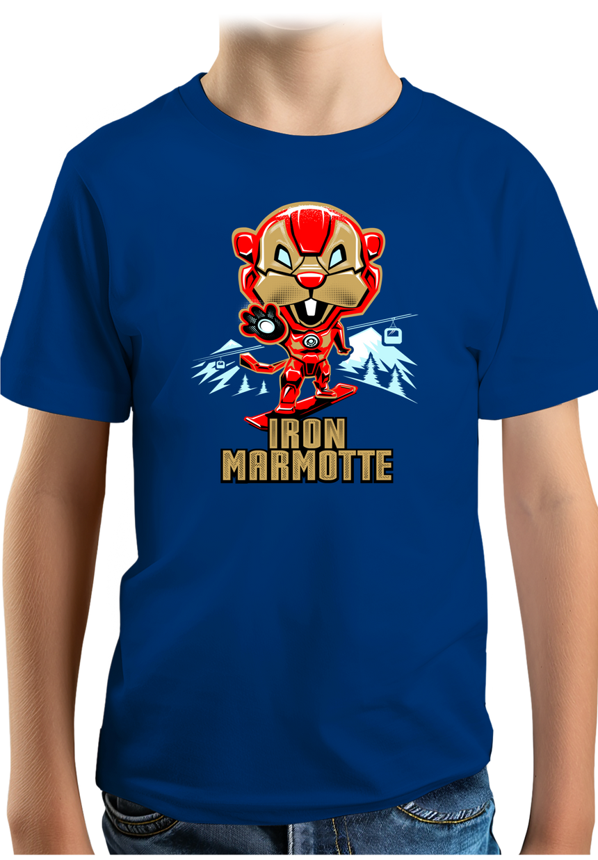 T-Shirt Garçon Iron Marmotte