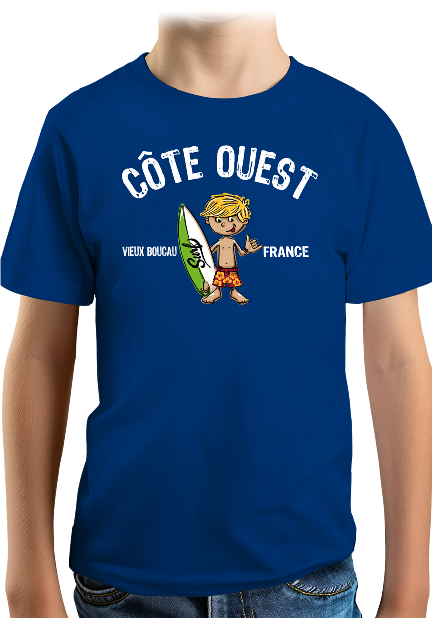 T-Shirt Garçon Petit surfeur personnalisé