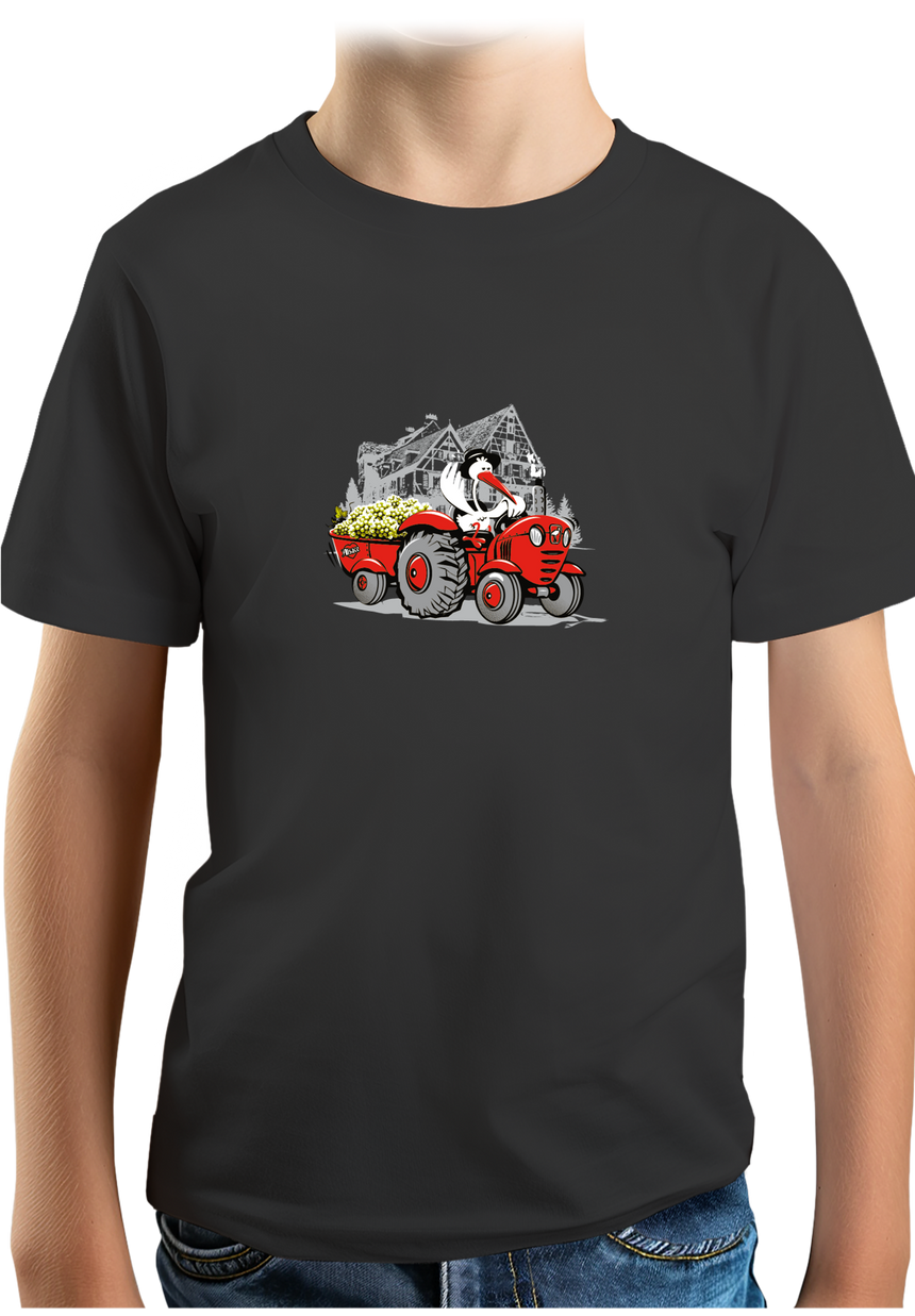 T-Shirt Garçon Les vendanges Alsaciennes