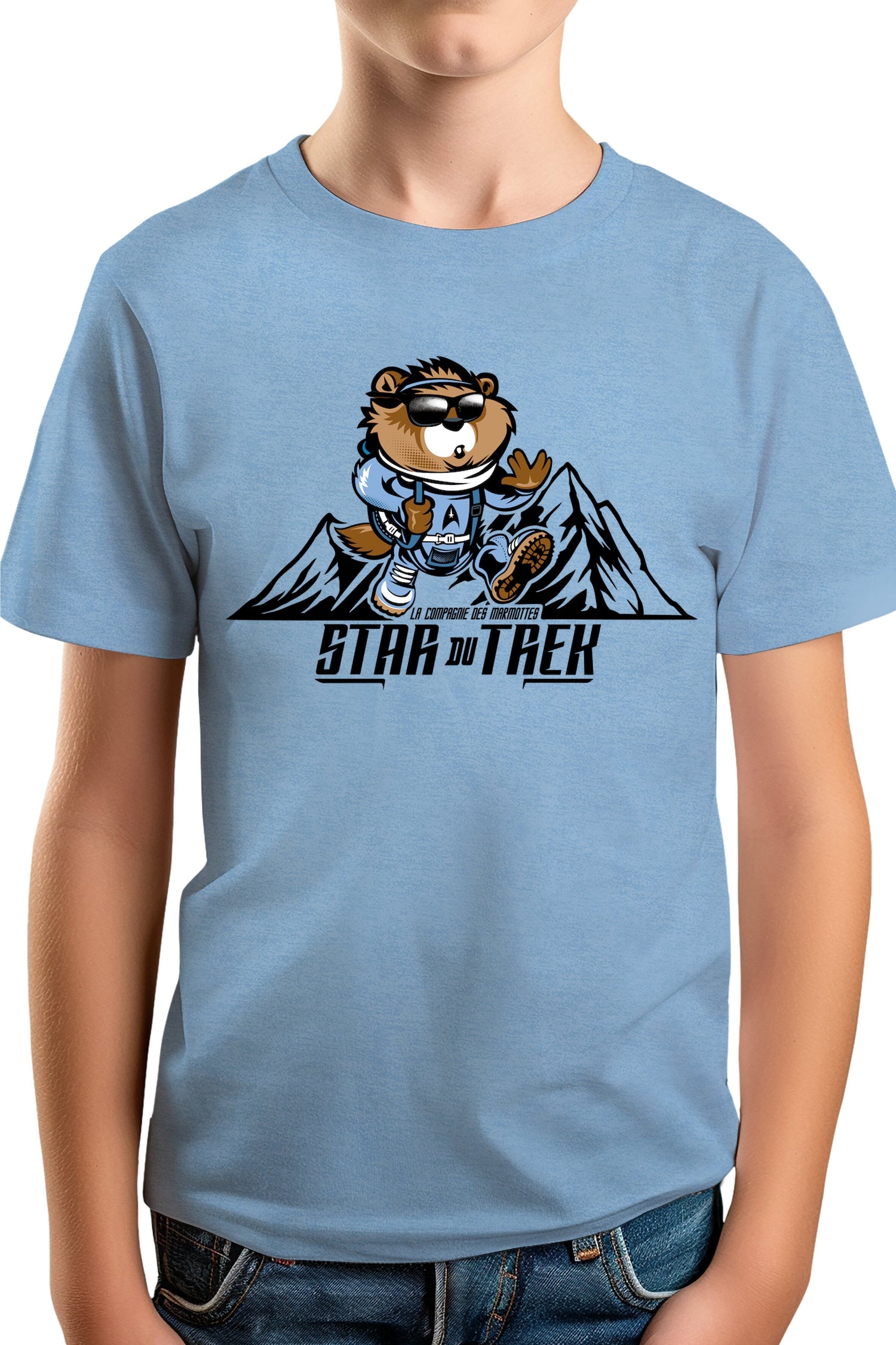 T-Shirt Garçon La star du trek