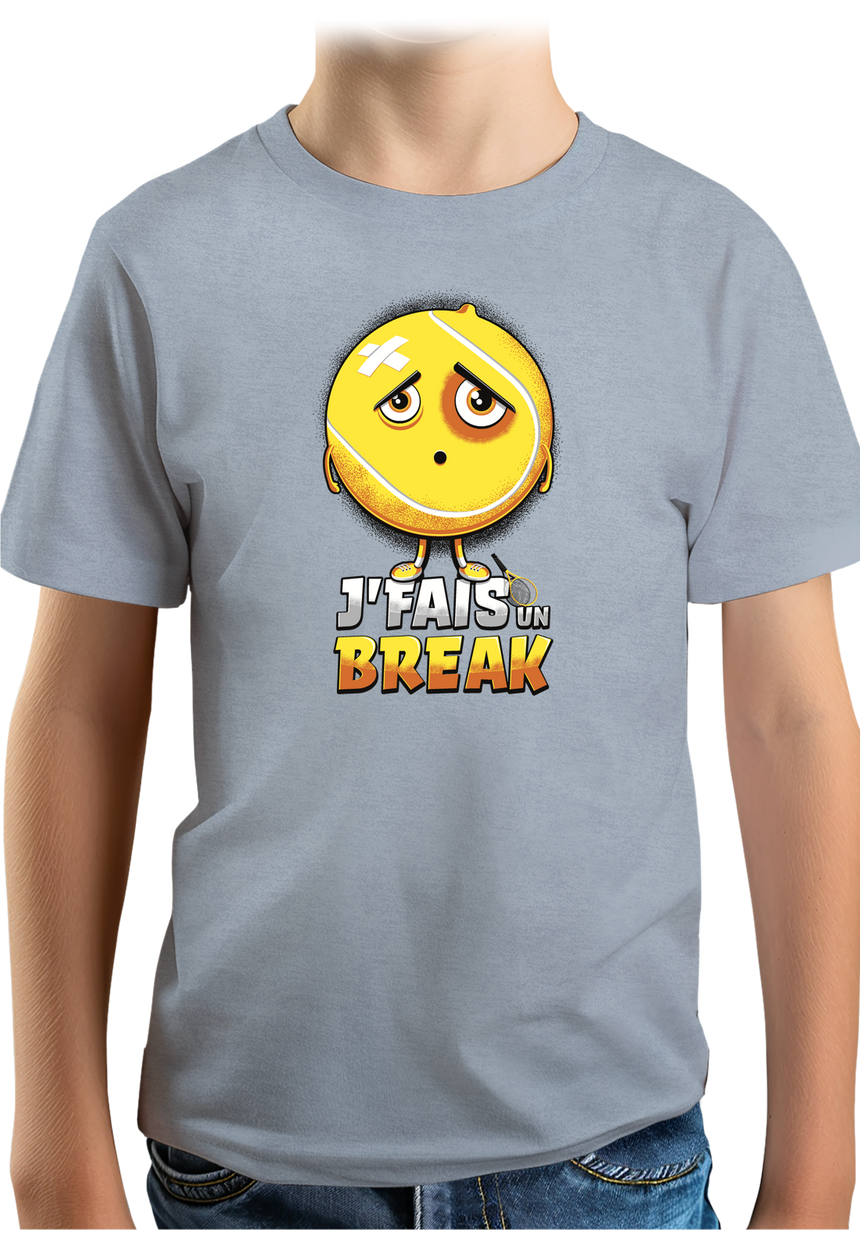 T-Shirt Garçon Balle je fais un break