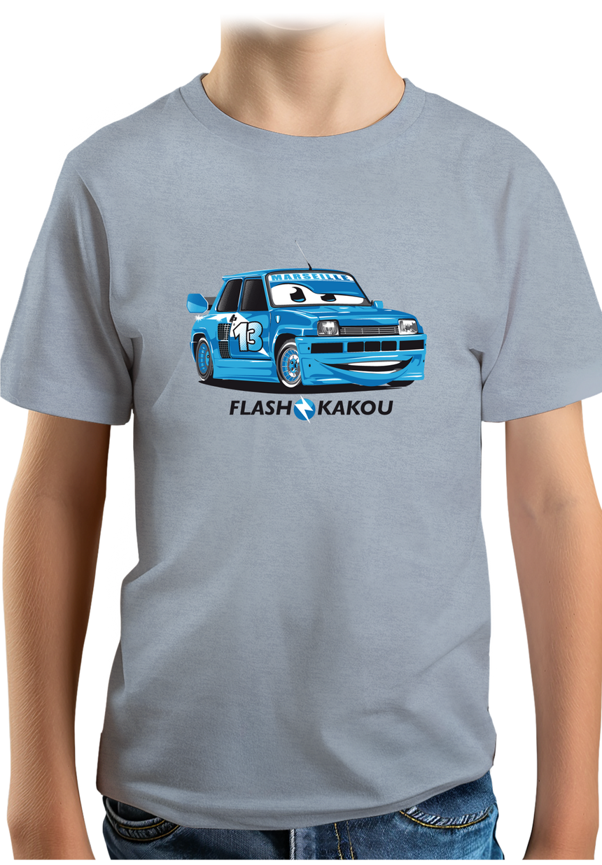 T-Shirt Garçon Voiture Marseillaise flash kakou
