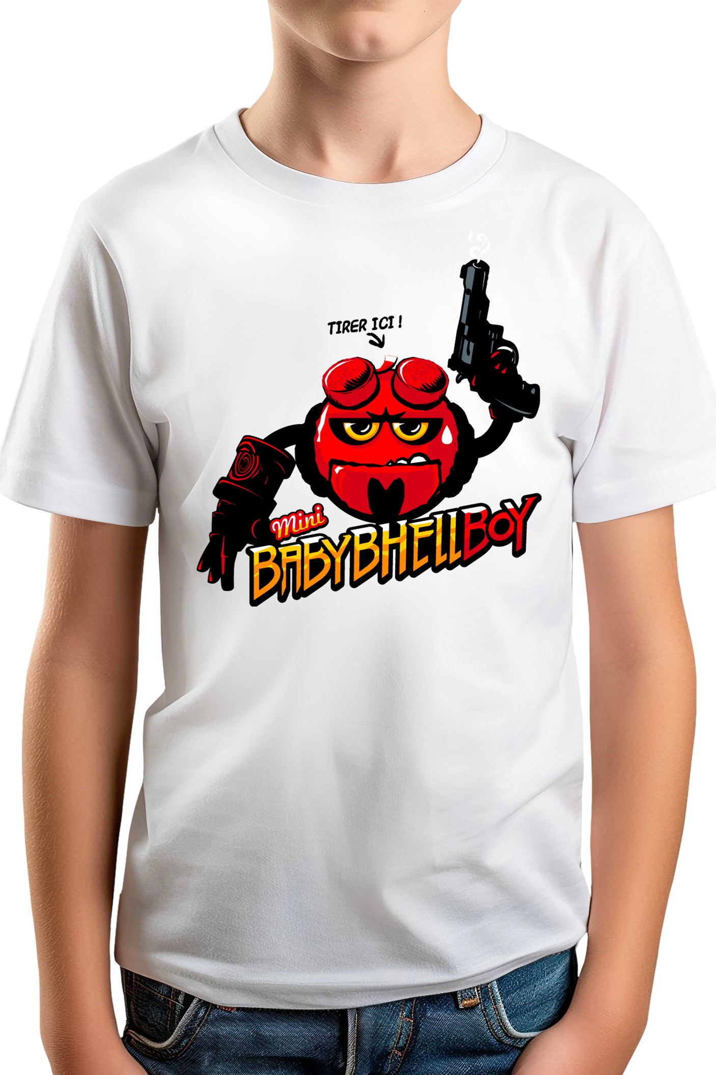 T-Shirt Garçon Baby Hell boy fromage à déguster
