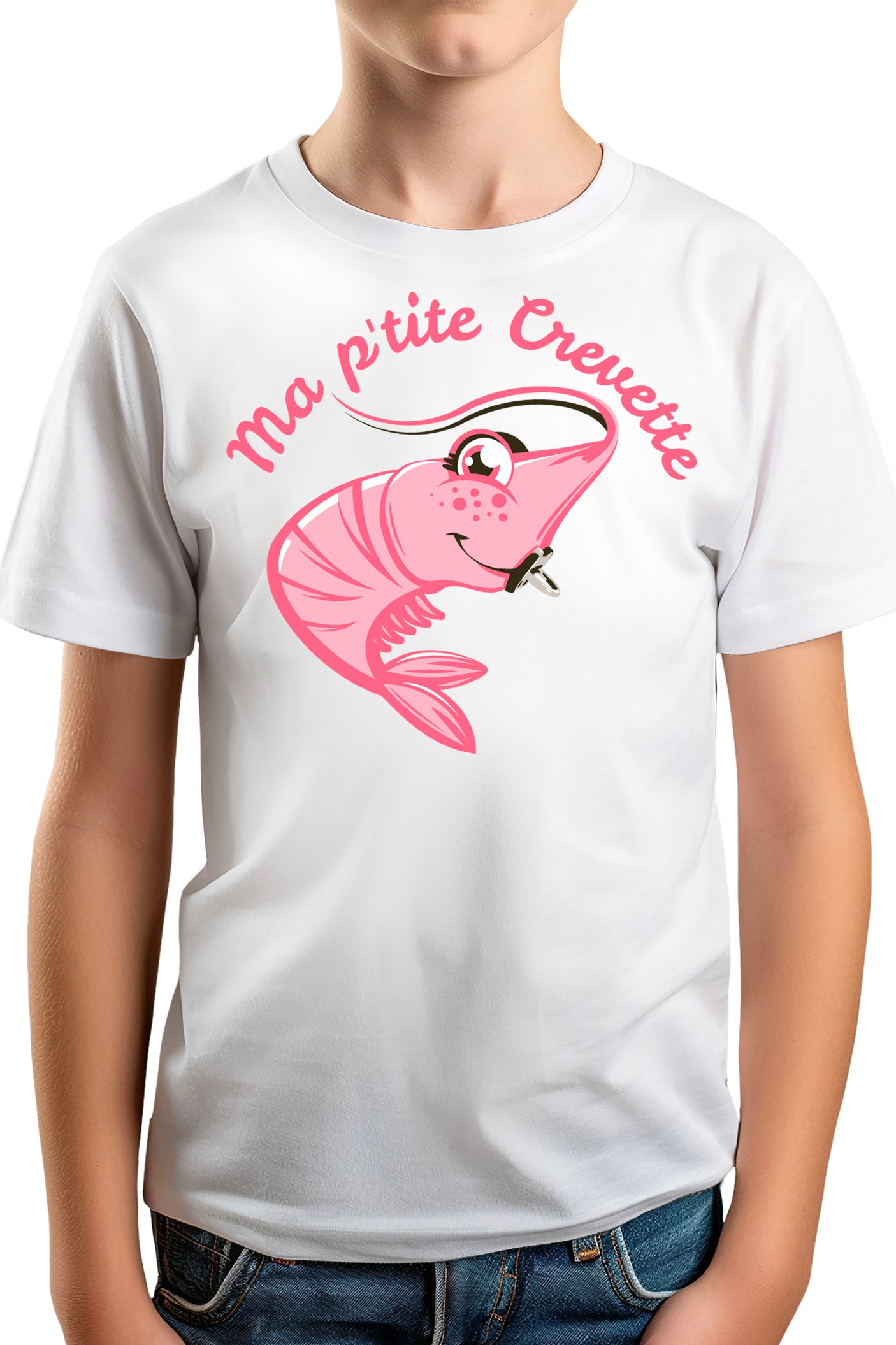 T-Shirt Garçon Ma petite crevette